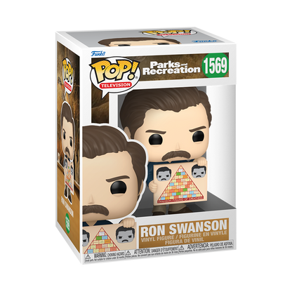 Pop! Ron Swanson with his Pyramid of Happiness 