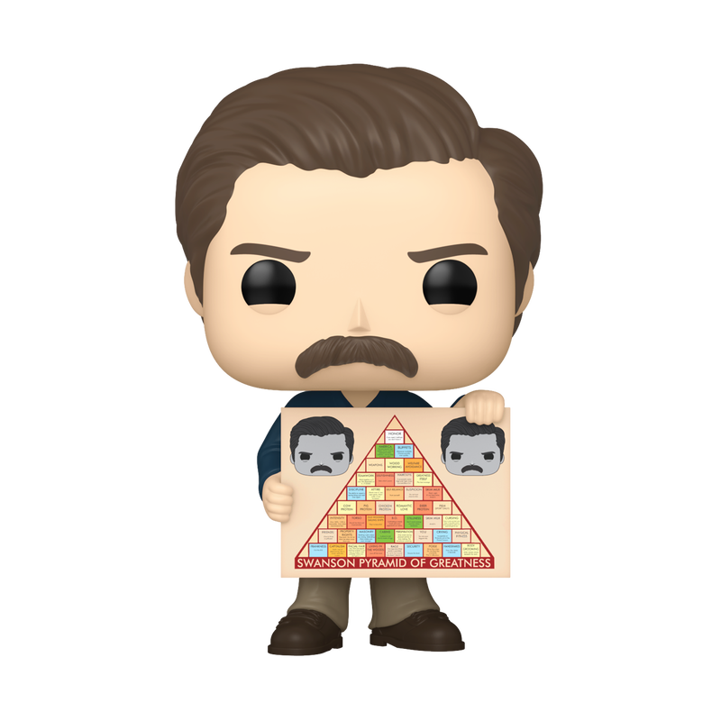 Pop! Ron Swanson with his Pyramid of Happiness 