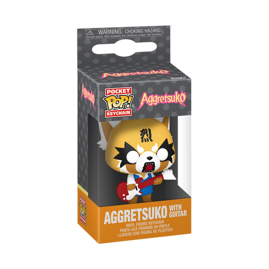Pop! Schlüsselanhänger Aggretsuko mit Gitarre
