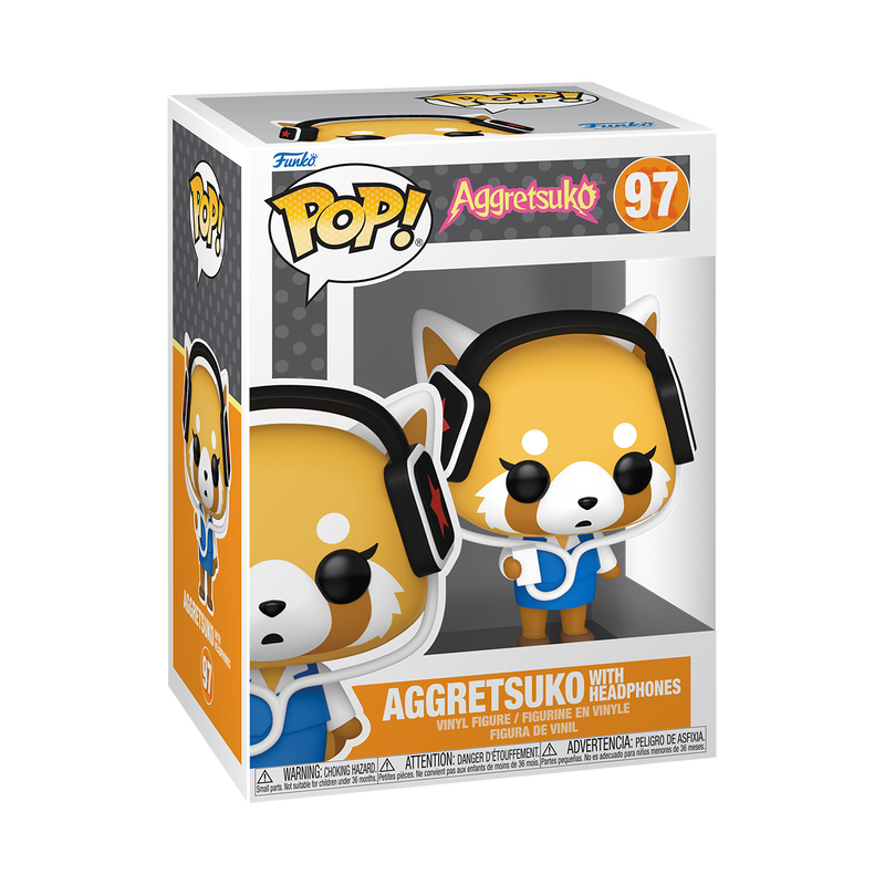 Pop! Aggretsuko mit Kopfhörern