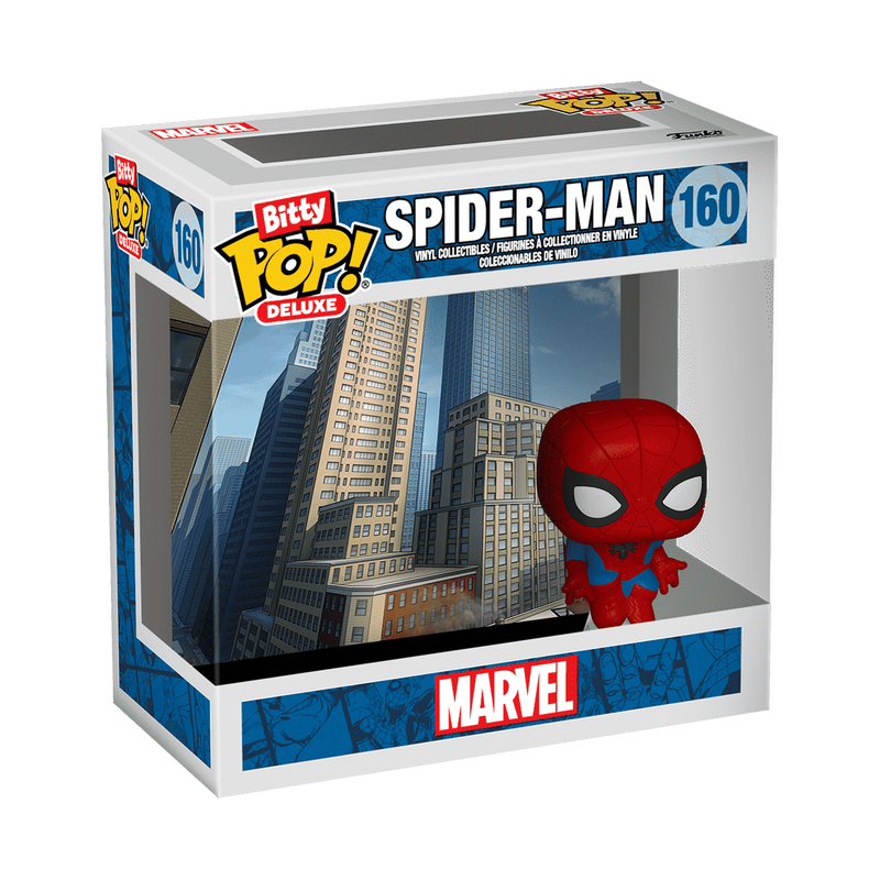 Bitty Pop! Deluxe Spider-Man (Cityscape) – visuel officiel Funko