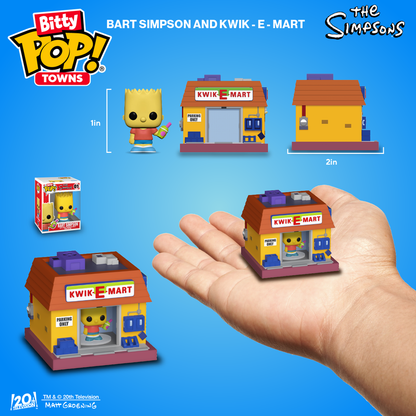 Bitty Pop! Towns Bart Simpson et Kwik-E-Mart