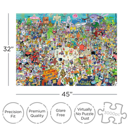 Funko Puzzle Bob l'éponge - Bikini Bottom 3000p
