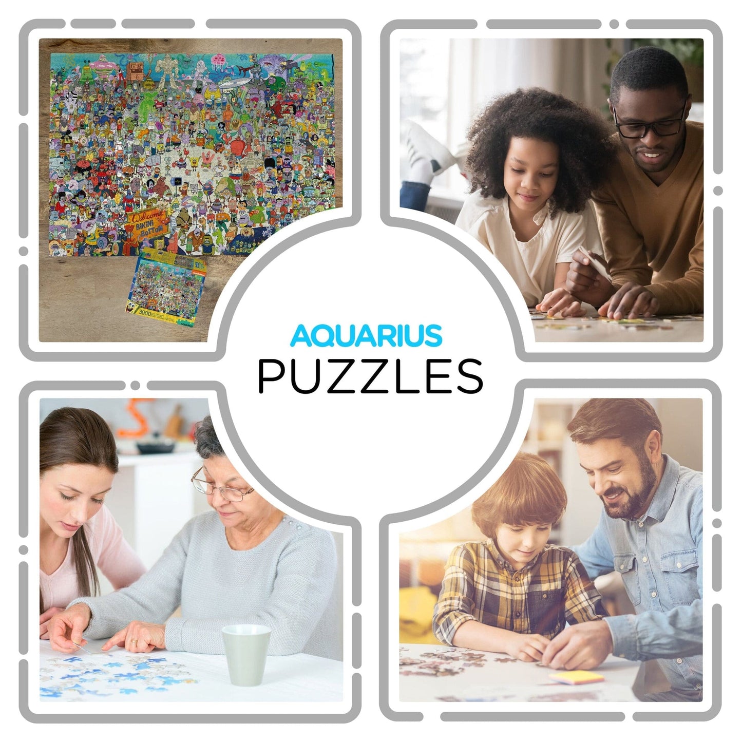 Sponge Bob Puzzle - Bikini Bottom 3000p