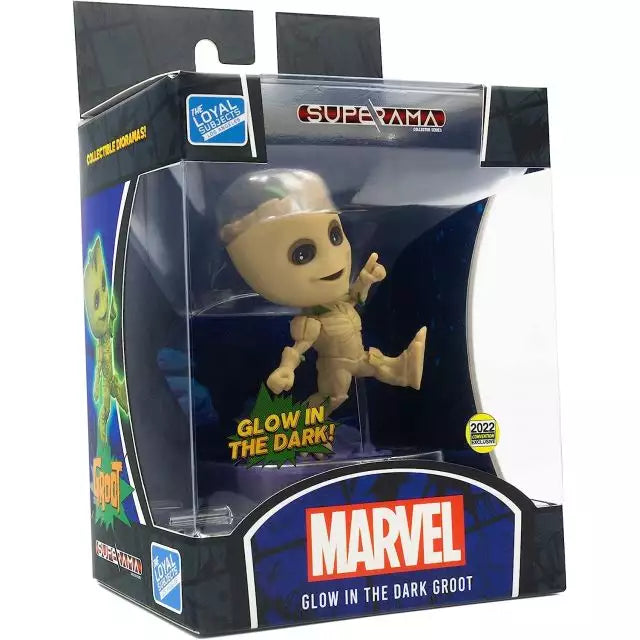 Superama Groot Glow-in-the-Dark SDCC Exklusives Mini-Diorama 