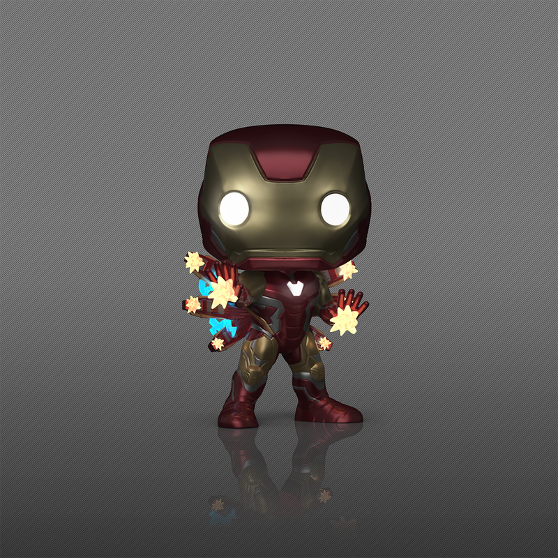 Pop! Plus Iron Man (Glow) #1555 - effet phosphorescent officiel Funko