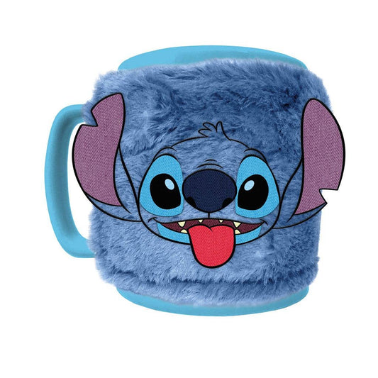 Flauschige Lilo &amp; Stitch Tasse – Stitch-Gesicht