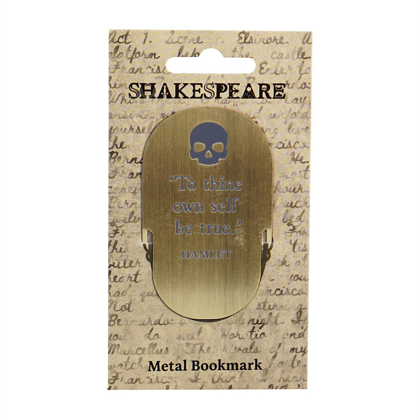 Marque-page en métal Shakespeare - Hamlet