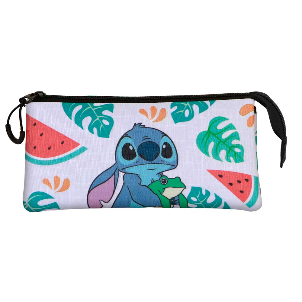 trousse triple lilo stitch stitch avec grenouille karactermania