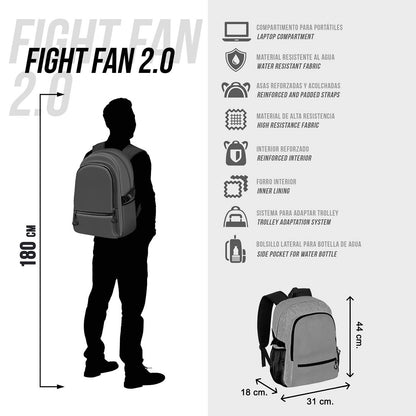 Sac à Dos Fight FAN 2.2 DC Comics Batman « Face »