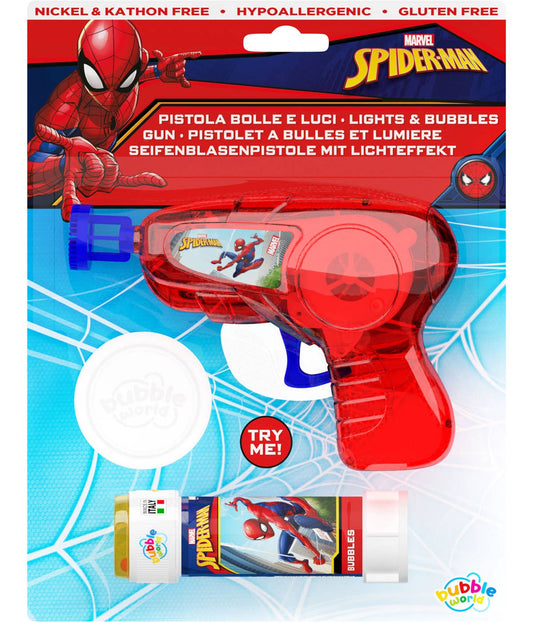 Spider-Man-Seifenblasenpistole mit Licht