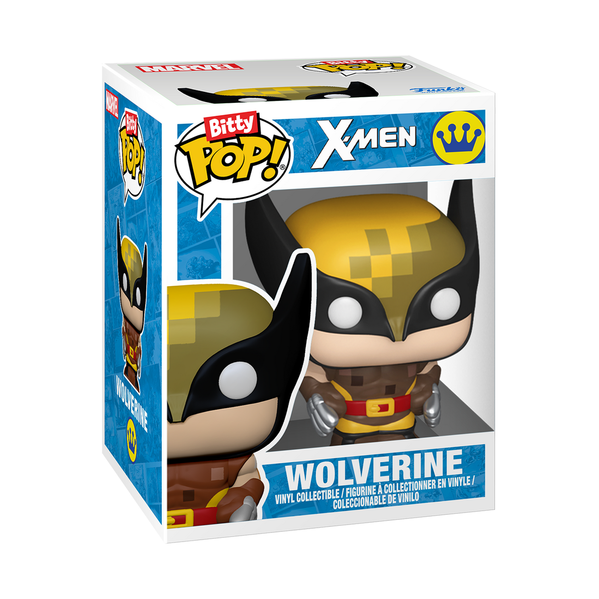 Bitty Pop! Arcade X-Men – boîtier Wolverine officiel Funko