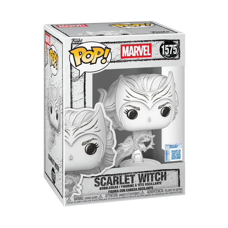 Pop! Scarlet Witch (Sketched Deco) #1575 - vue officielle Funko