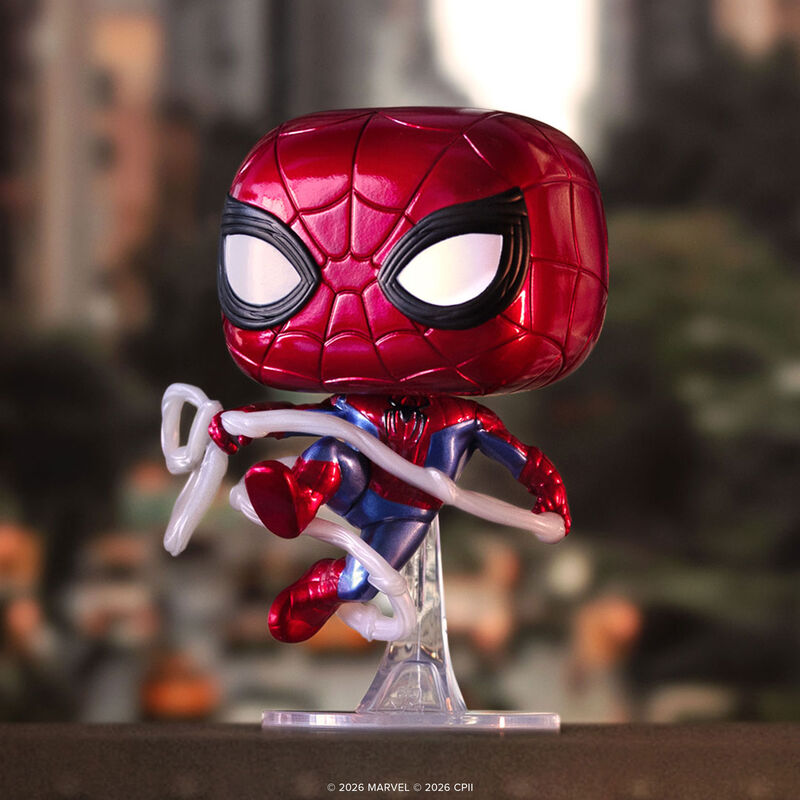 Funko Pop! Spider-Man (Brand New Day) (Metallic) #1590 - visuel lifestyle officiel