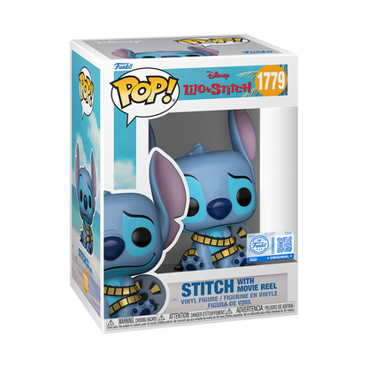 Pop! Stitch avec bobine de film – boîte officielle Funko