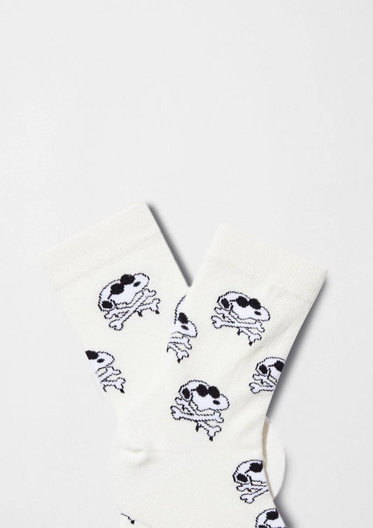 BeSnoopy Skull Socks OffWhite