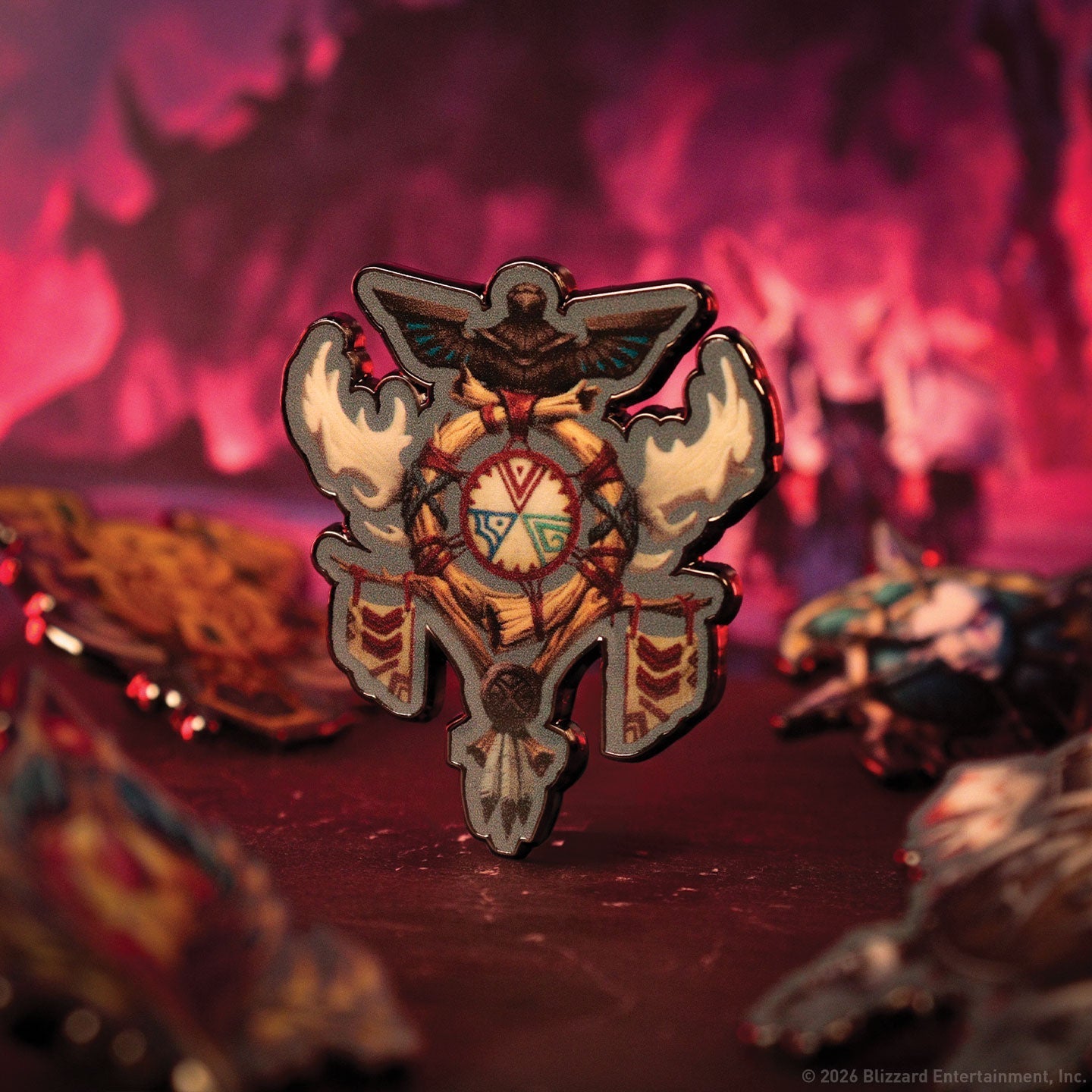 Display de 12 blind boxes World of Warcraft Horde - pin’s mystère - mise en situation 9