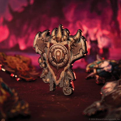 Display de 12 blind boxes World of Warcraft Horde - pin’s mystère - mise en situation 12