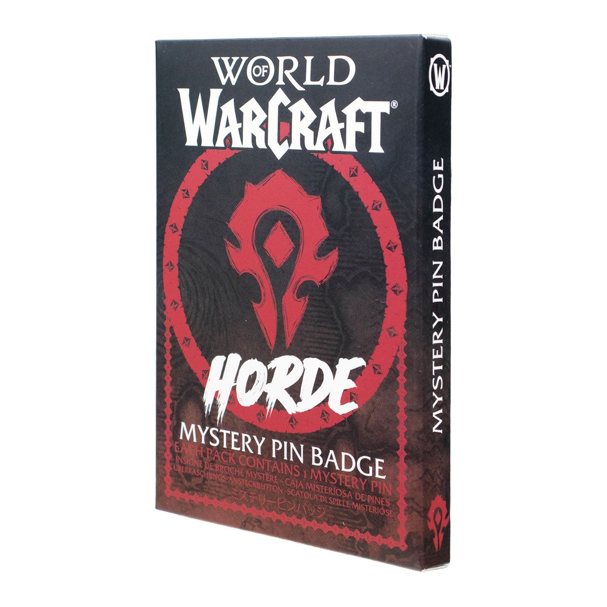 Display de 12 blind boxes World of Warcraft Horde - pin’s mystère - blind box angle