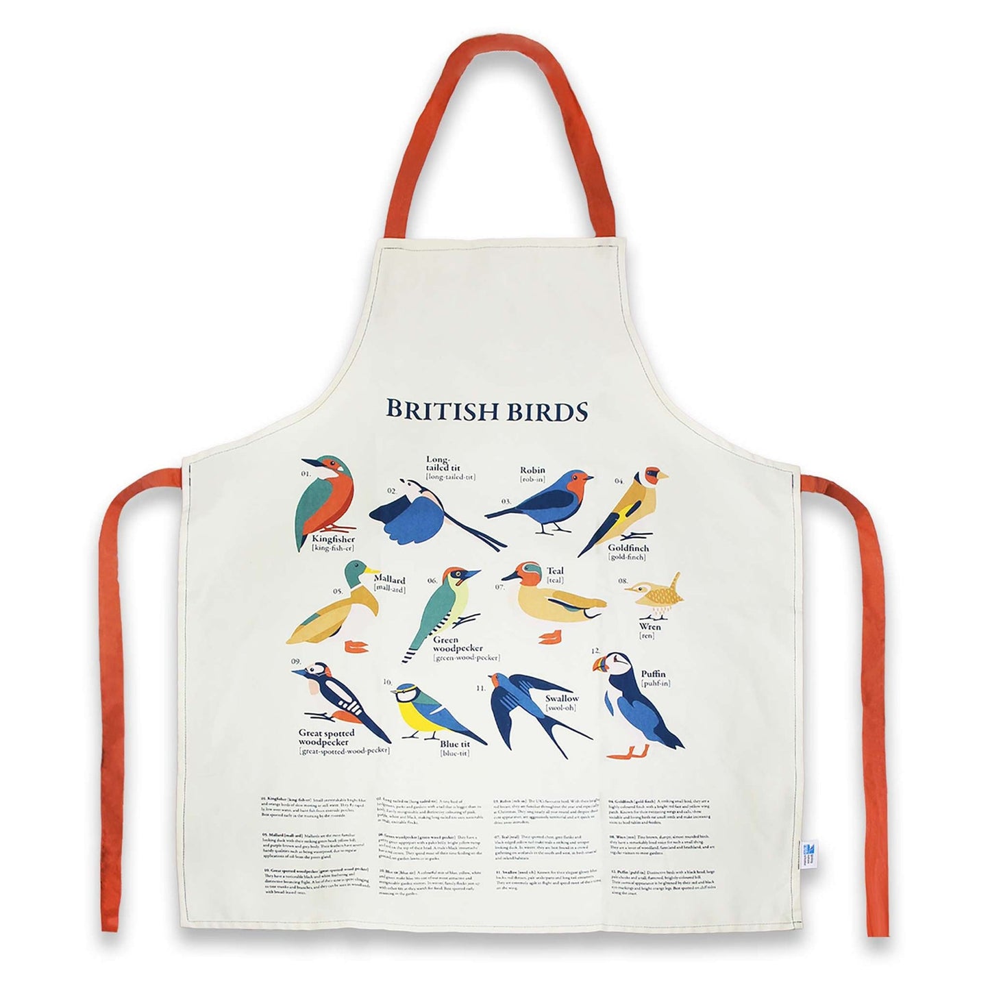 Tablier RSPB - oiseaux du jardin oiseaux britanniques
