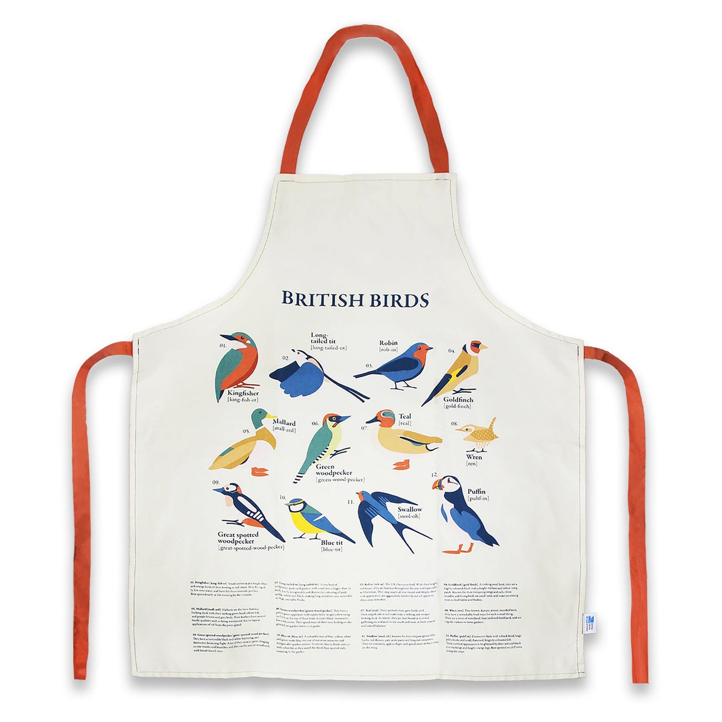 Tablier RSPB - oiseaux du jardin oiseaux britanniques