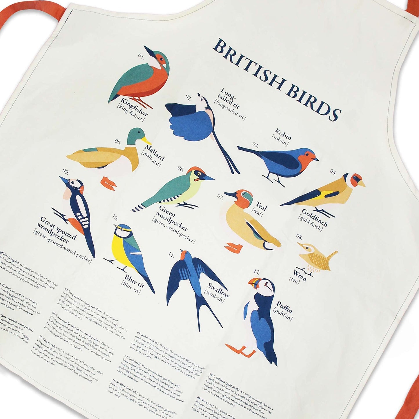 Tablier RSPB - oiseaux du jardin oiseaux britanniques