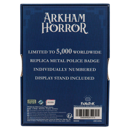 Réplique collector Arkham Horror - Police Badge
