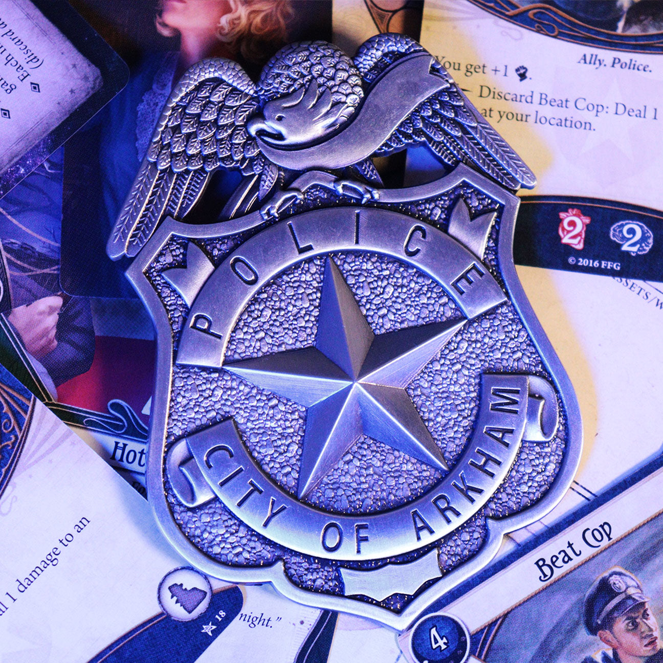 Réplique collector Arkham Horror - Police Badge