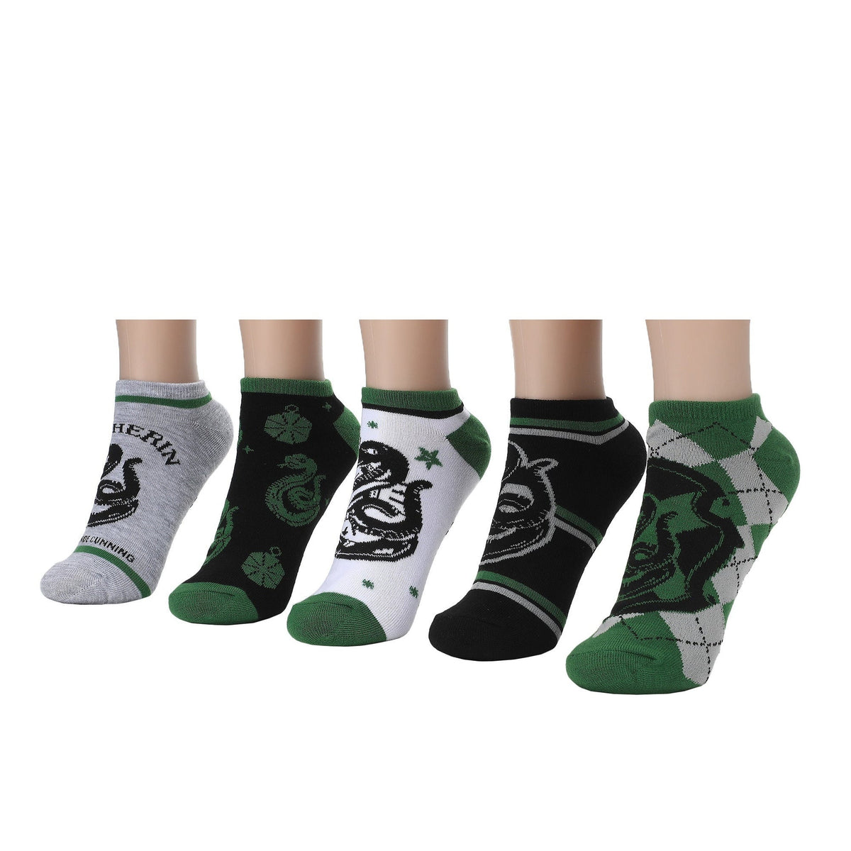 Chaussettes femme Harry Potter Serpentard - lot de 5 paires