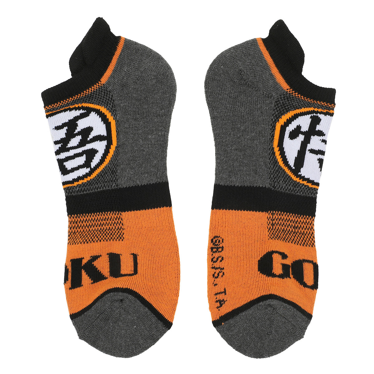 Chaussettes homme Dragon Ball - Z Goku personnage visuel & Kanji Symbols lot de 5 paires