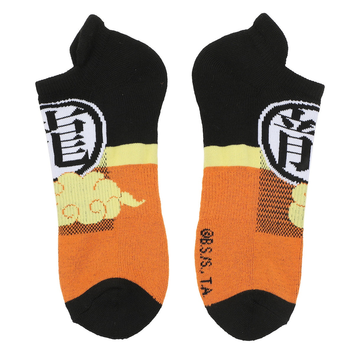 Chaussettes homme Dragon Ball - Z Goku personnage visuel & Kanji Symbols lot de 5 paires