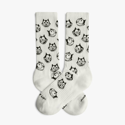 Chaussettes de Sport Felix le Chat - Blanc