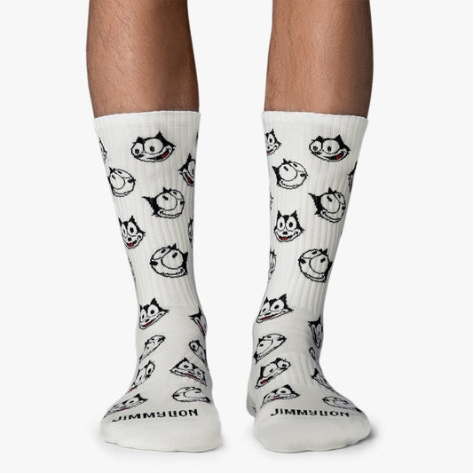 Chaussettes de Sport Felix le Chat - Blanc