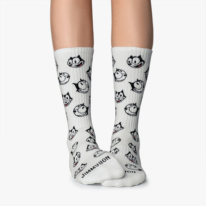 Chaussettes de Sport Felix le Chat - Blanc