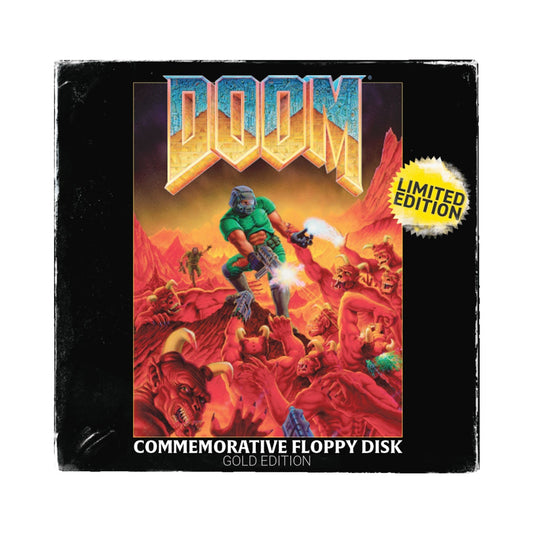 Réplique collector DOOM - Floppy Disk Imitation Gold