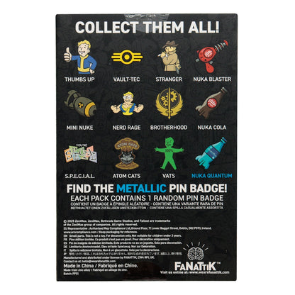 Display de 12 blind boxes Fallout - pin’s mystère Volume 2 - blind box arrière