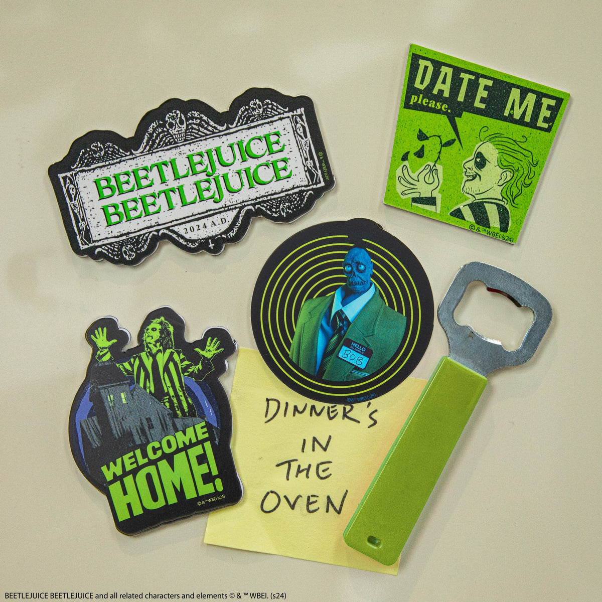 Set de 4 Magnets Beetlejuice - vue produit 1