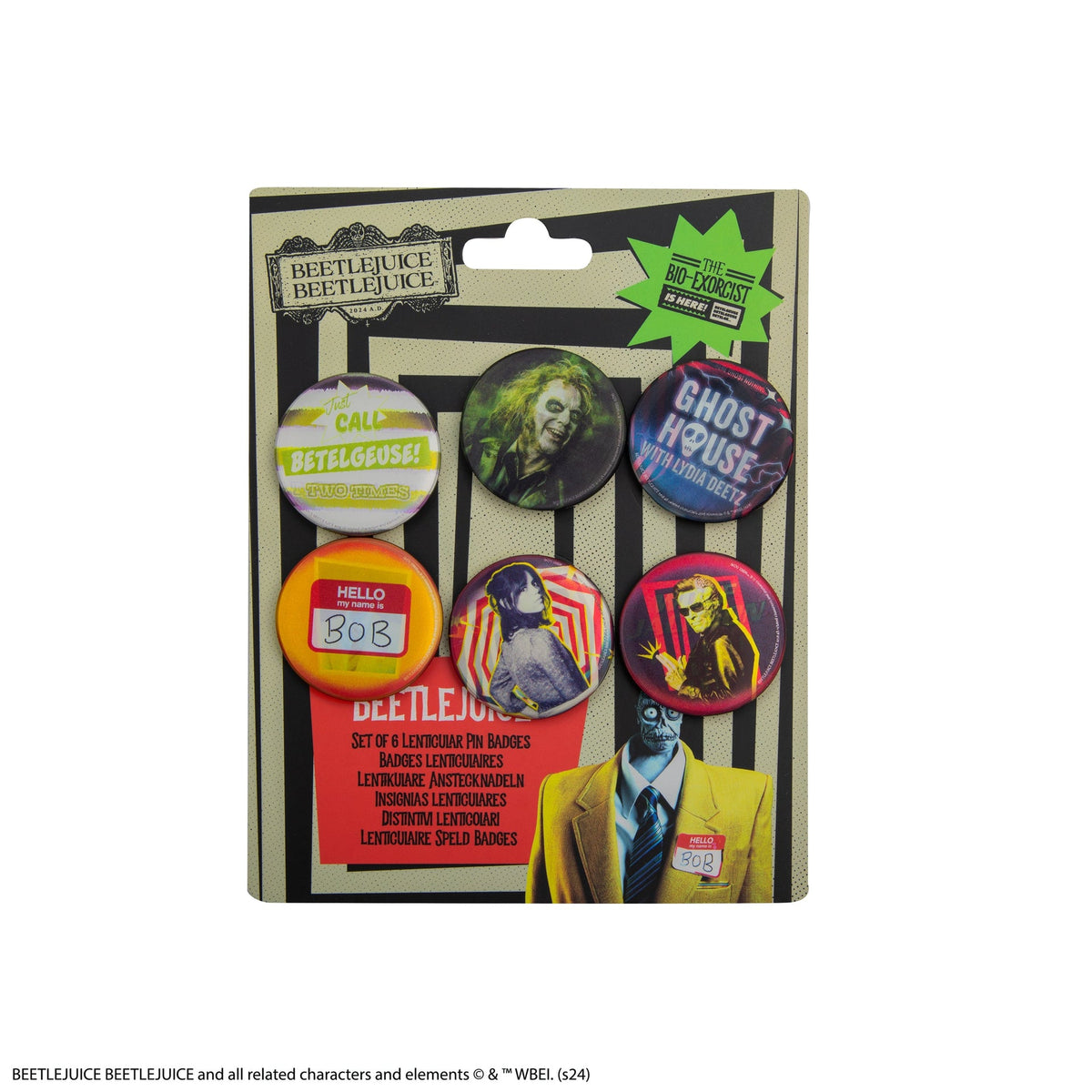 Set de 6 Badges Lenticulaires Beetlejuice - vue produit 9