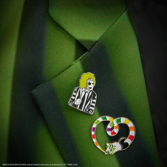 2er-Set Pins Beetlejuice und Sandwurm