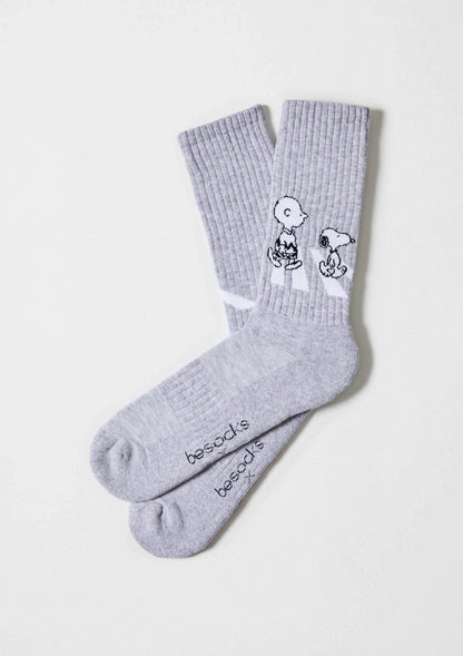 Chaussettes de sport BeSnoopy Walk Gris – Besocks