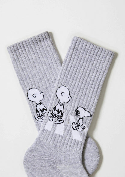 BeSnoopy Walk Sports Socks Grey