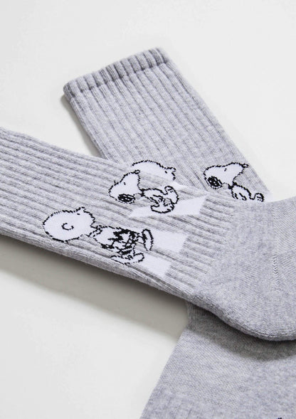 BeSnoopy Walk Sports Socks Grey