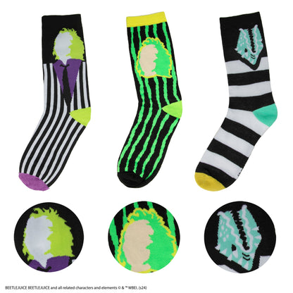 Set de 3 Paires de Chaussettes Beetlejuice - vue produit 2
