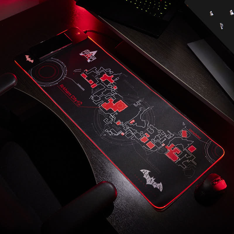 Tapis de jeu géant et Chargeur de téléphone portable - Batman Arkham