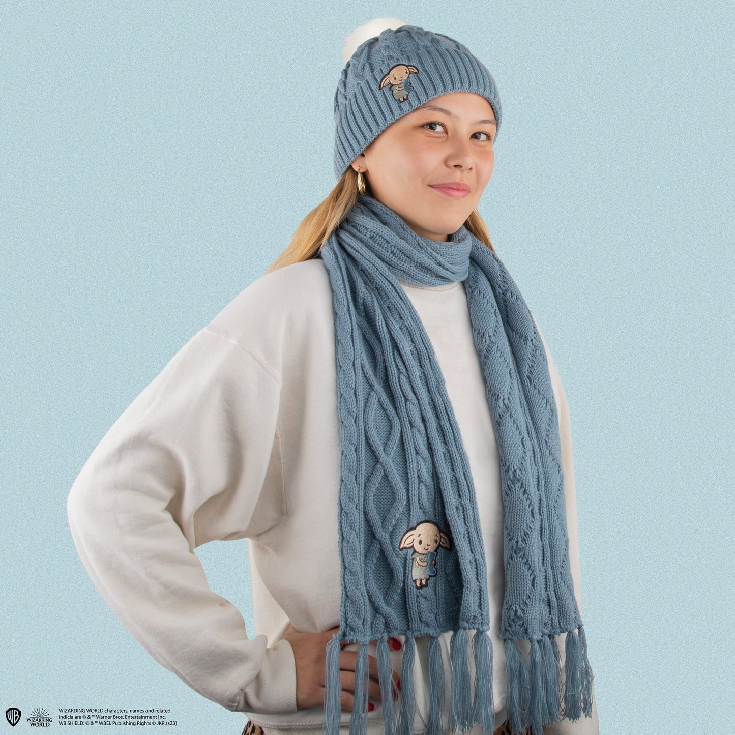 Set Bonnet et Écharpe Dobby