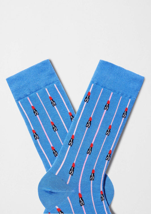 Socken BeEmilyInParis Lippenstift Blau