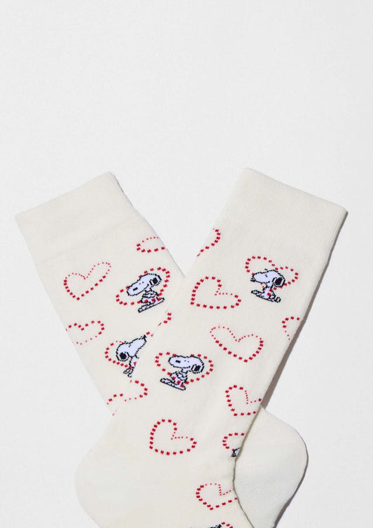 Socken BeSnoopy Heart Gebrochenes Weiß