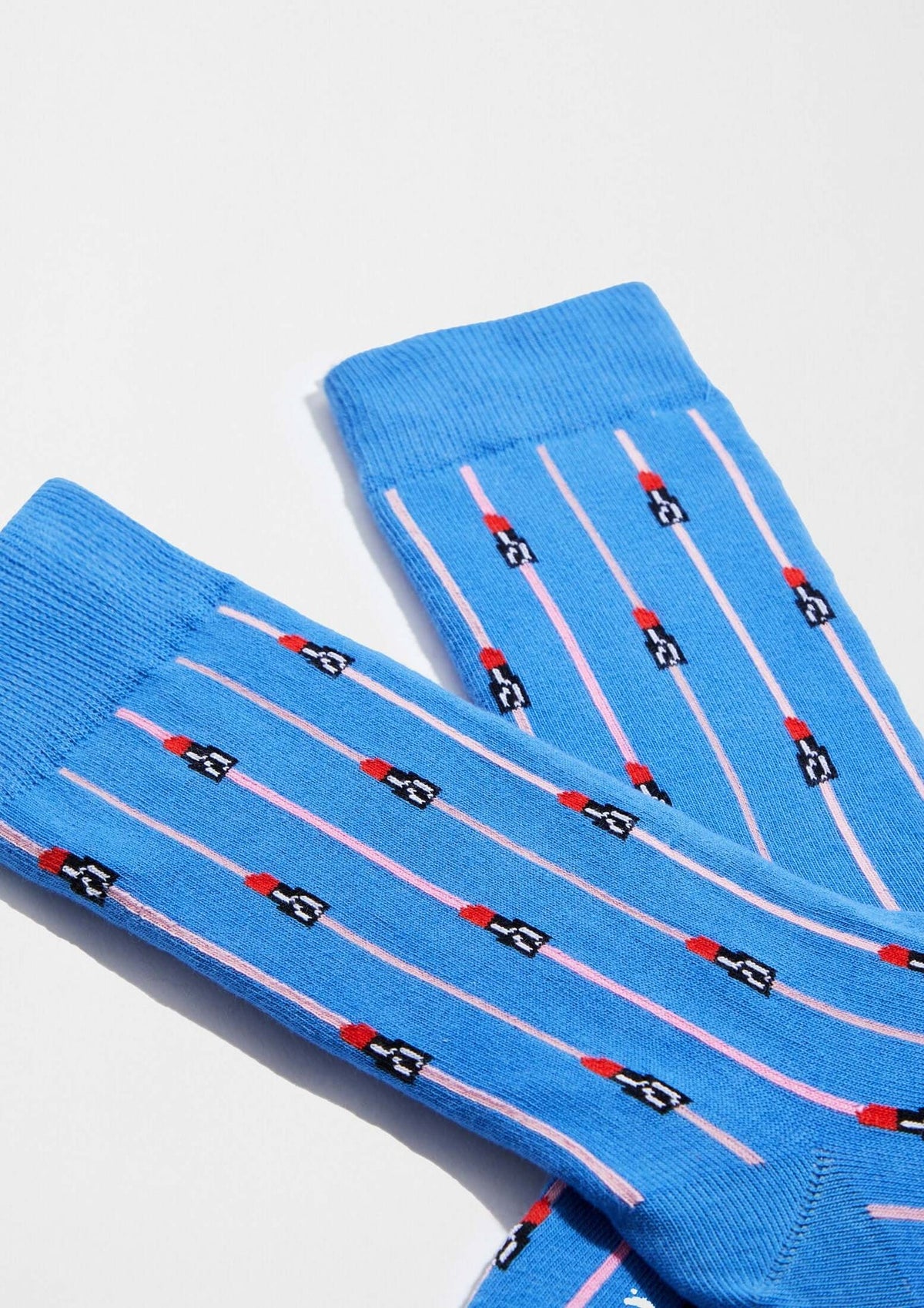 BeEmilyInParis Socks Lipstick Blue