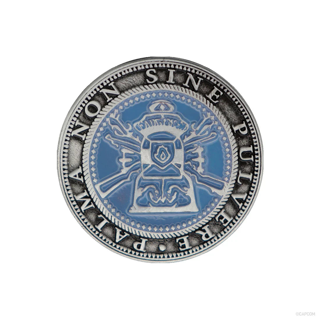 resident evil 4 set of two metal shooting gallery tokens fanattik