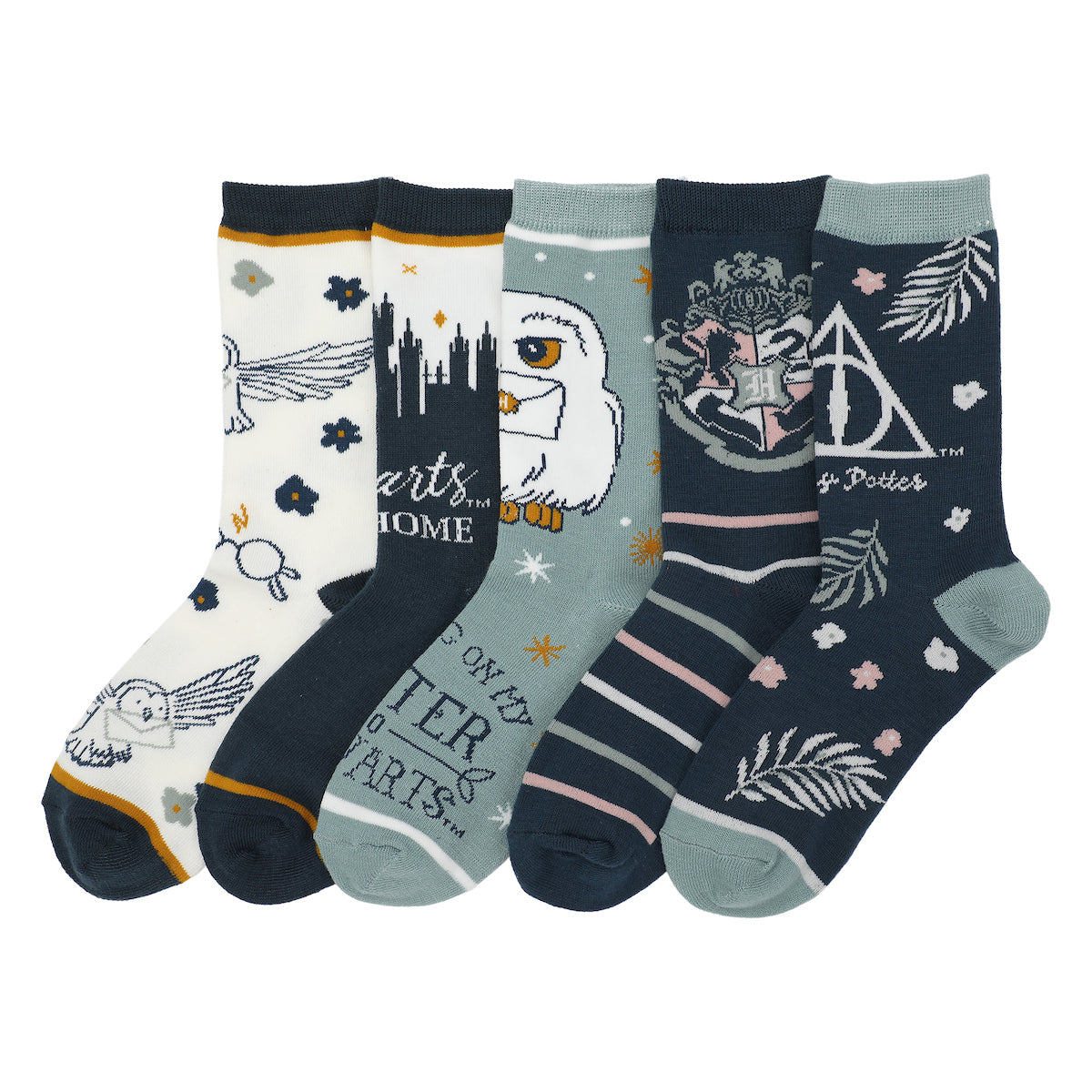 Chaussettes femme Harry Potter - Poudlard lot de 5 paires
